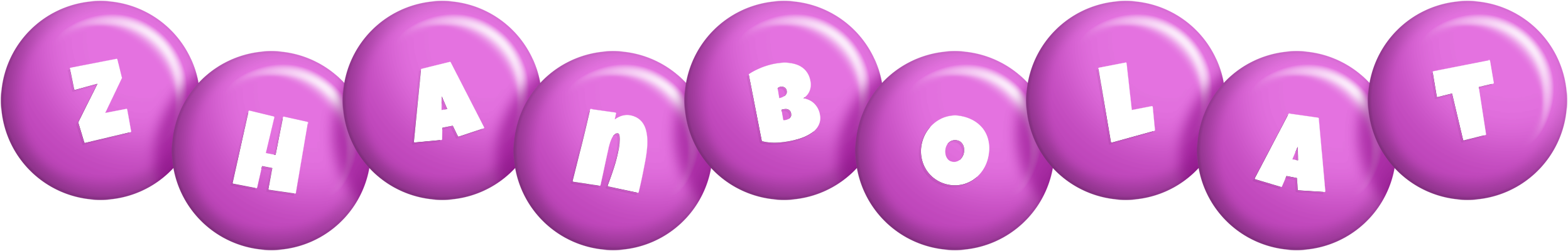 Zhanbolat candy-purple logo