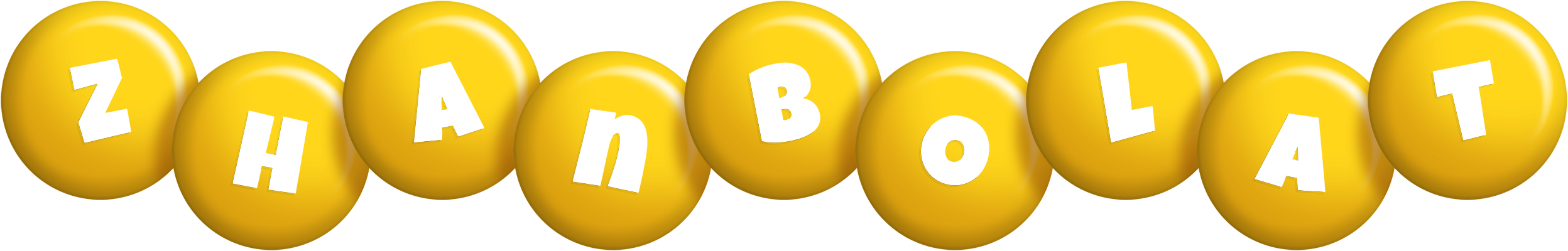 Zhanbolat candy-yellow logo