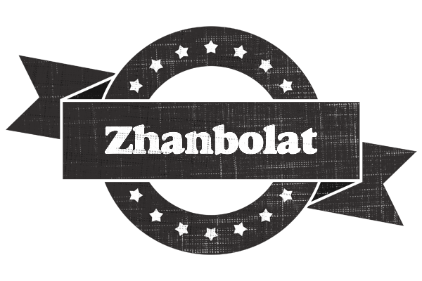 Zhanbolat grunge logo