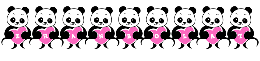 Zhanbolat love-panda logo