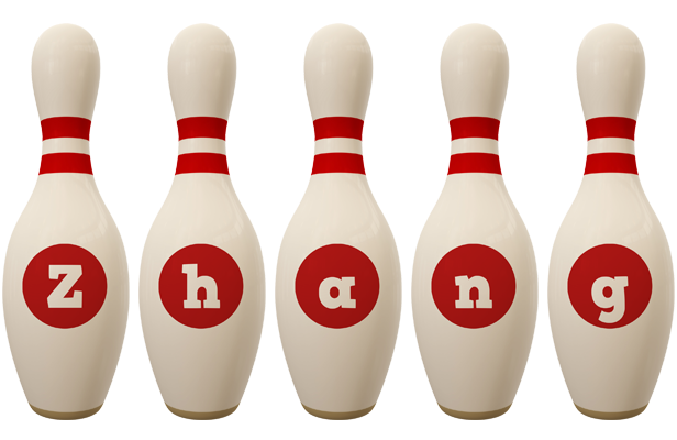 Zhang bowling-pin logo