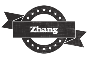 Zhang grunge logo