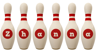 Zhanna bowling-pin logo