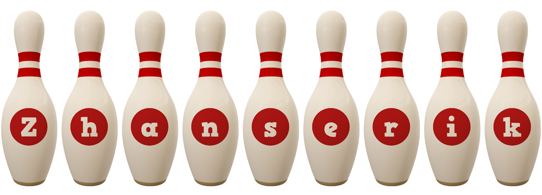 Zhanserik bowling-pin logo