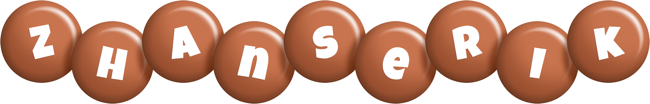 Zhanserik candy-brown logo