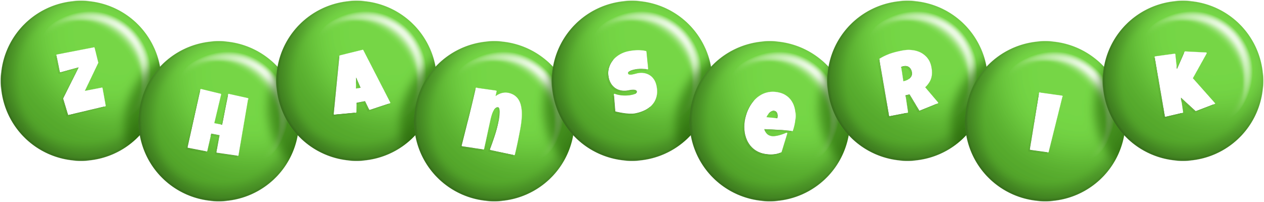 Zhanserik candy-green logo