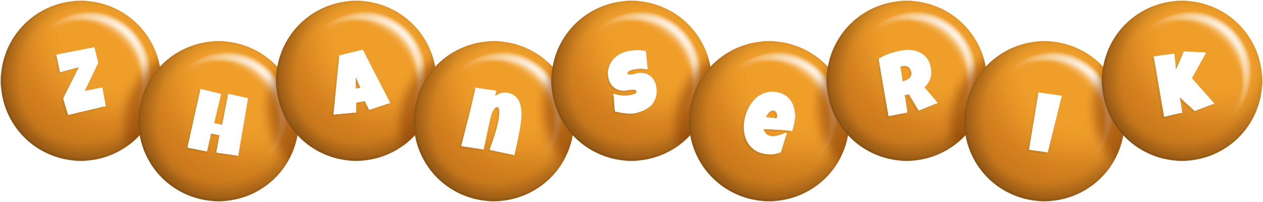 Zhanserik candy-orange logo
