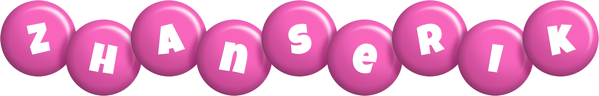 Zhanserik candy-pink logo