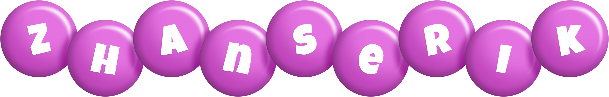Zhanserik candy-purple logo
