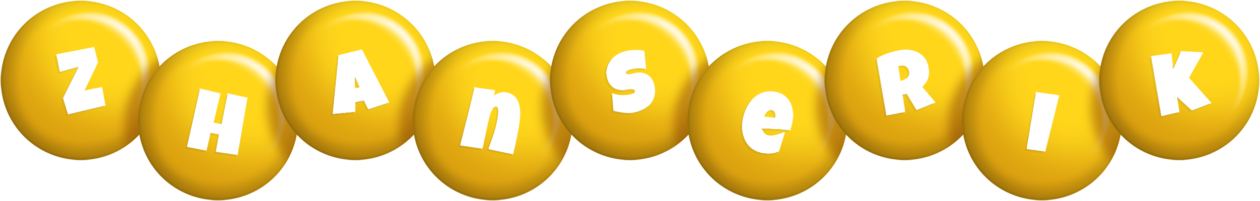 Zhanserik candy-yellow logo