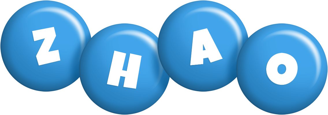 Zhao candy-blue logo