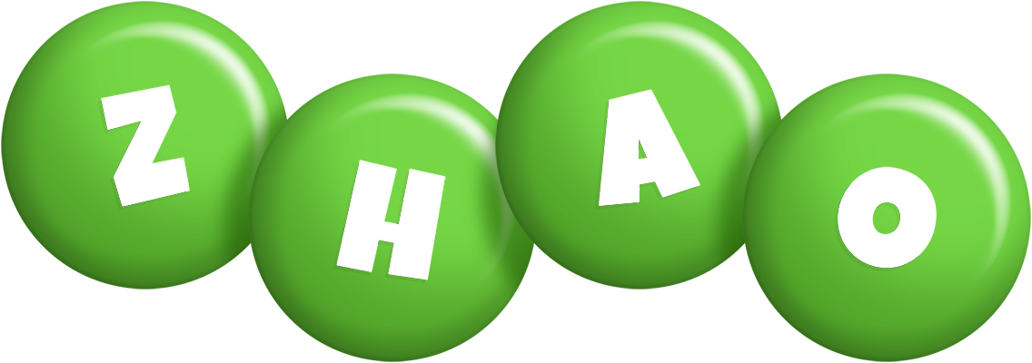 Zhao candy-green logo