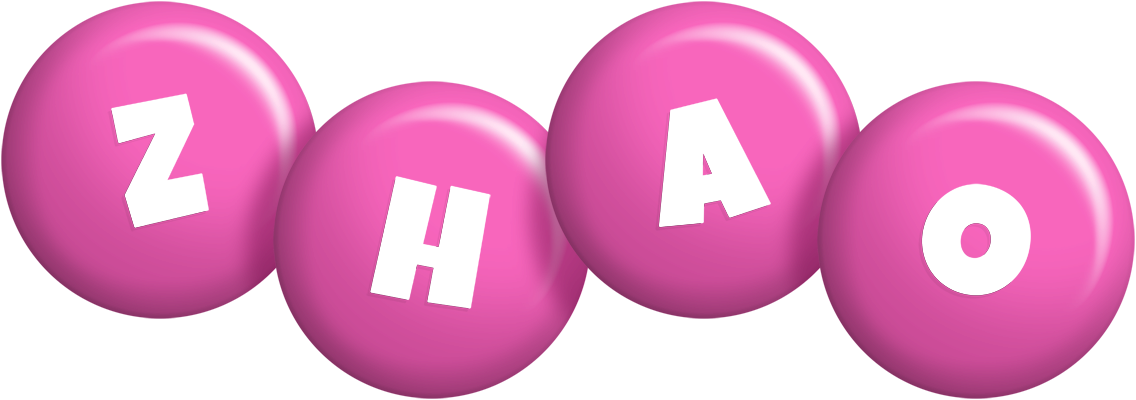 Zhao candy-pink logo