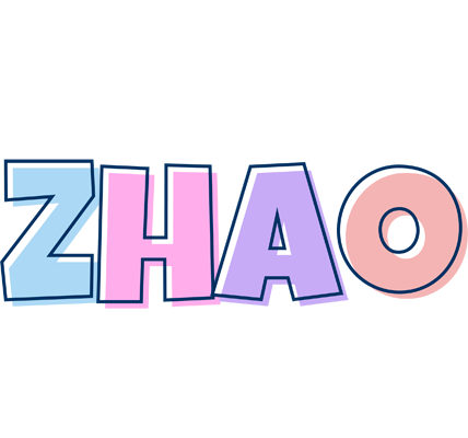 Zhao pastel logo