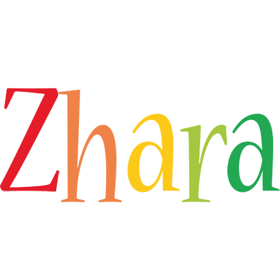Zhara birthday logo