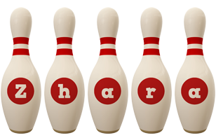 Zhara bowling-pin logo