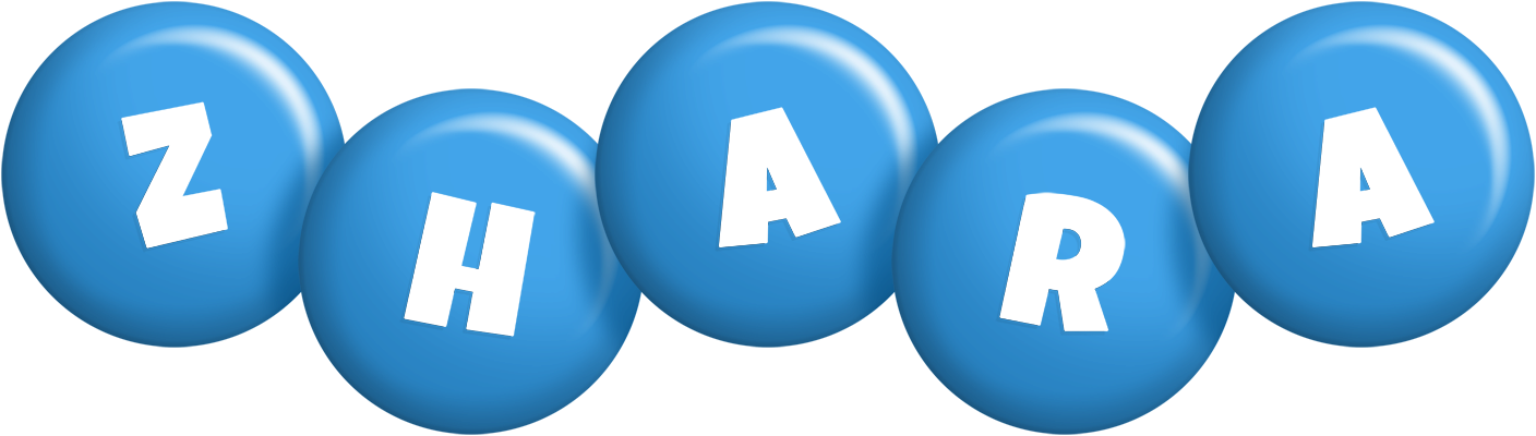 Zhara candy-blue logo