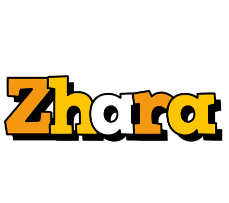 Zhara cartoon logo