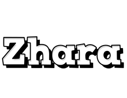 Zhara snowing logo