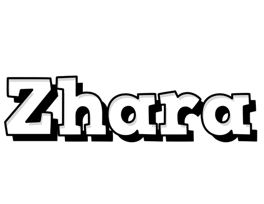 Zhara snowing logo