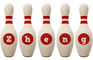 Zheng bowling-pin logo