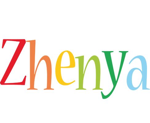 Zhenya birthday logo
