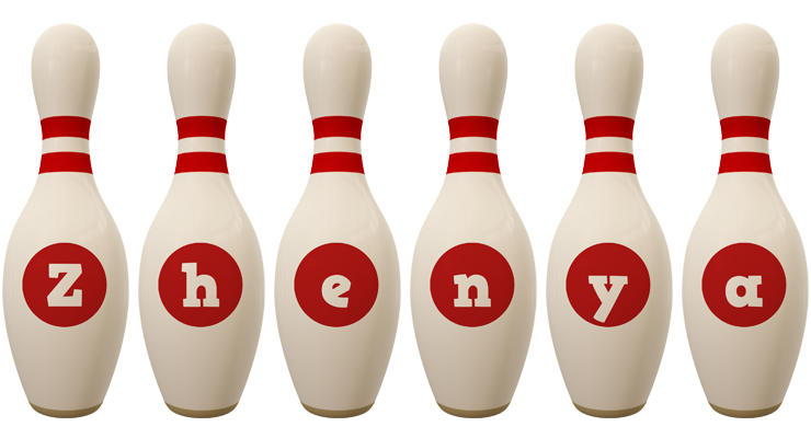 Zhenya bowling-pin logo