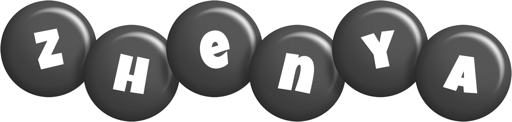 Zhenya candy-black logo