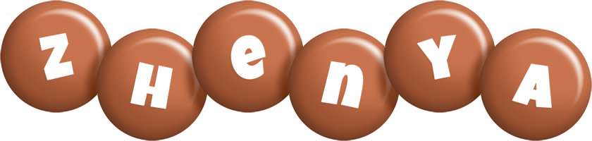 Zhenya candy-brown logo