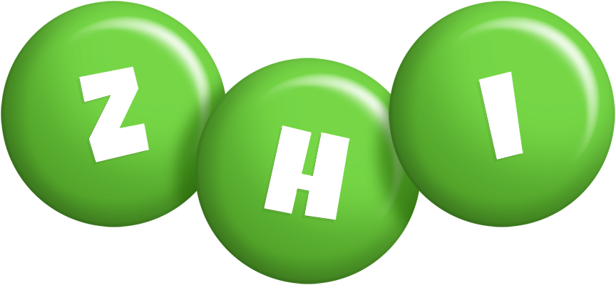 Zhi candy-green logo