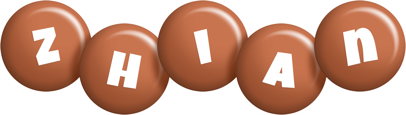 Zhian candy-brown logo