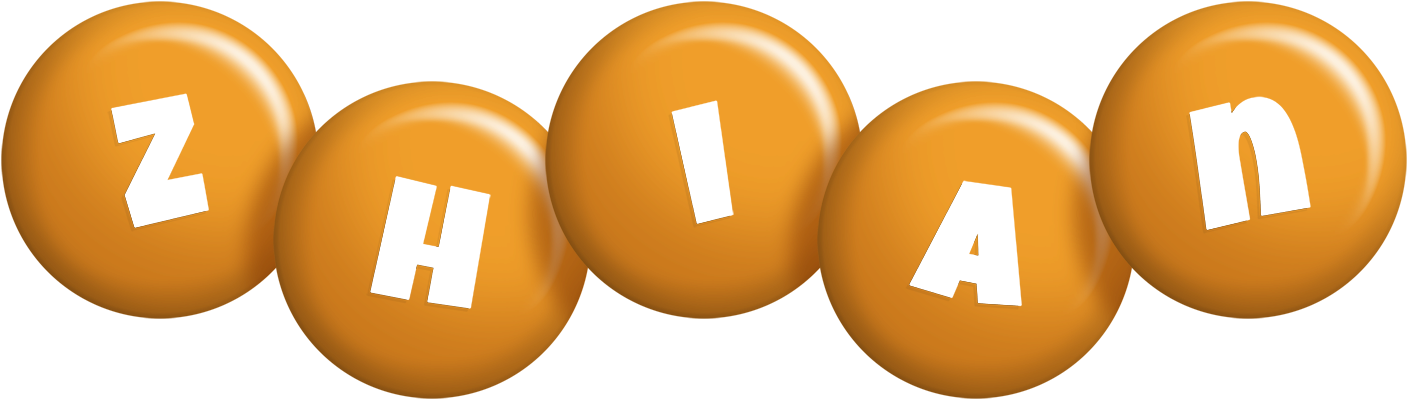 Zhian candy-orange logo