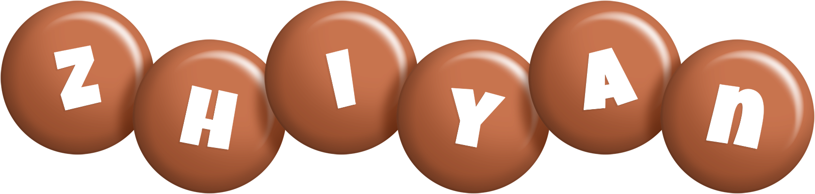 Zhiyan candy-brown logo