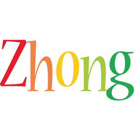 Zhong birthday logo