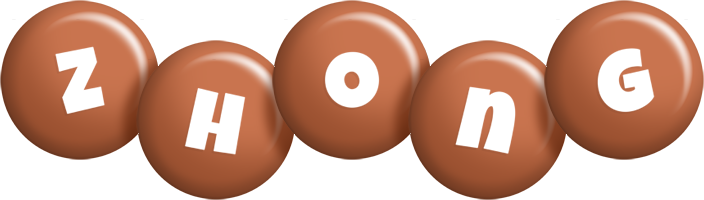 Zhong candy-brown logo