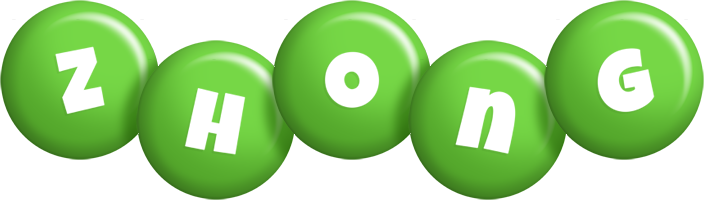 Zhong candy-green logo