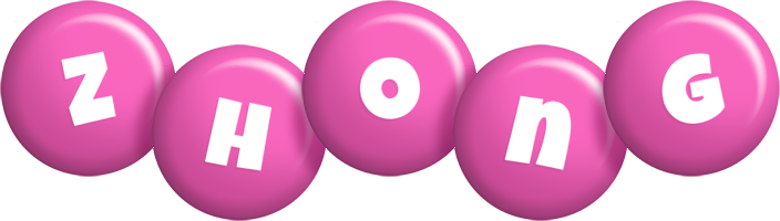 Zhong candy-pink logo