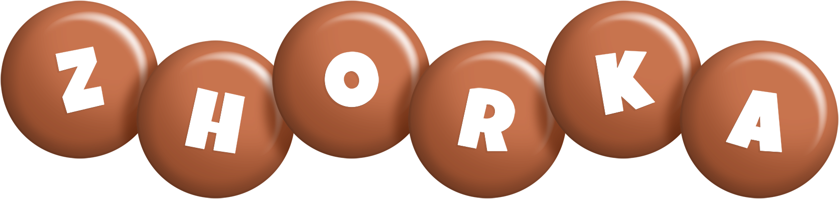 Zhorka candy-brown logo
