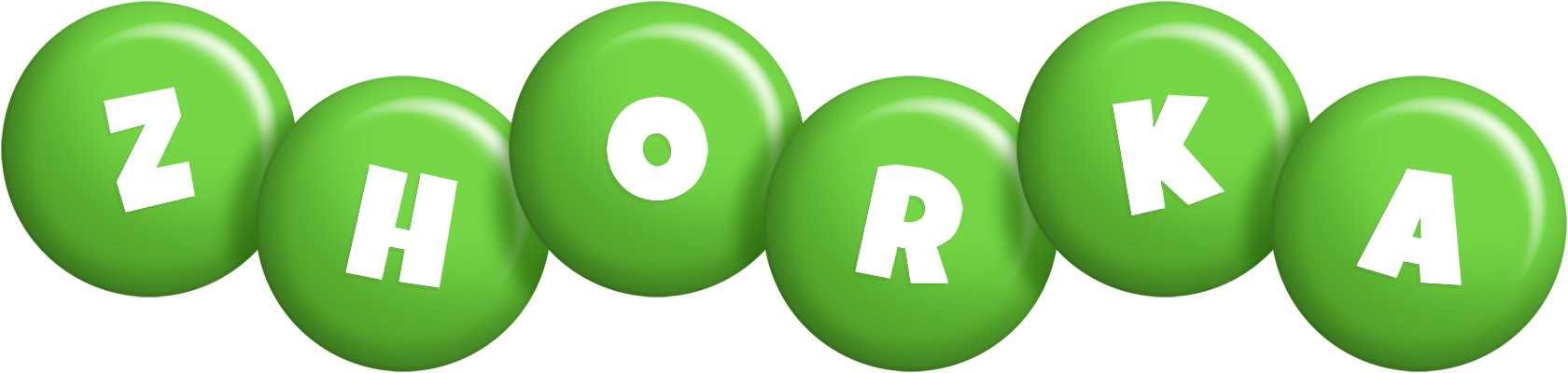 Zhorka candy-green logo