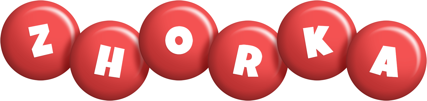 Zhorka candy-red logo