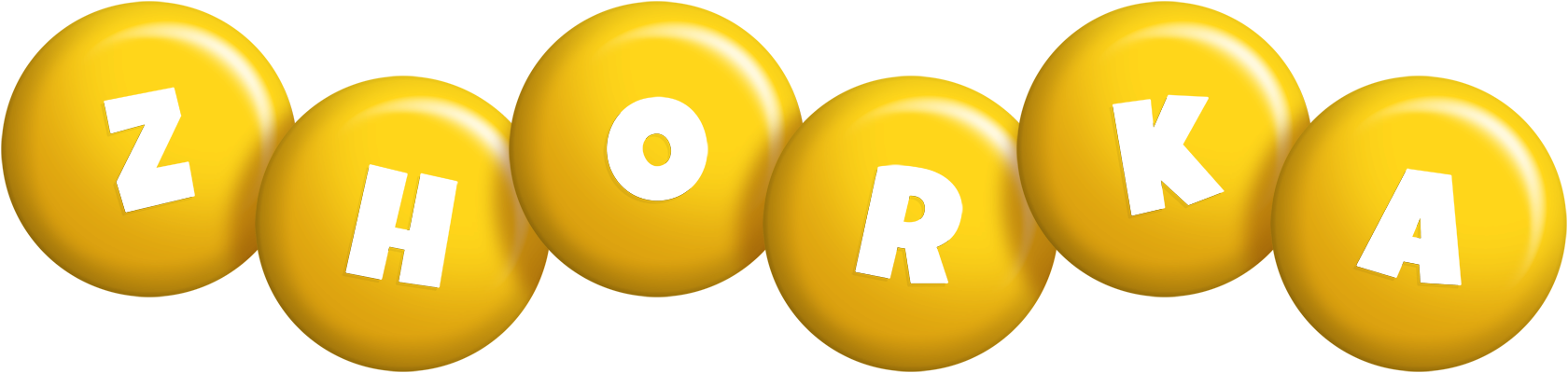 Zhorka candy-yellow logo