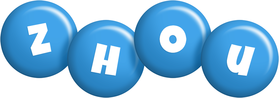 Zhou candy-blue logo