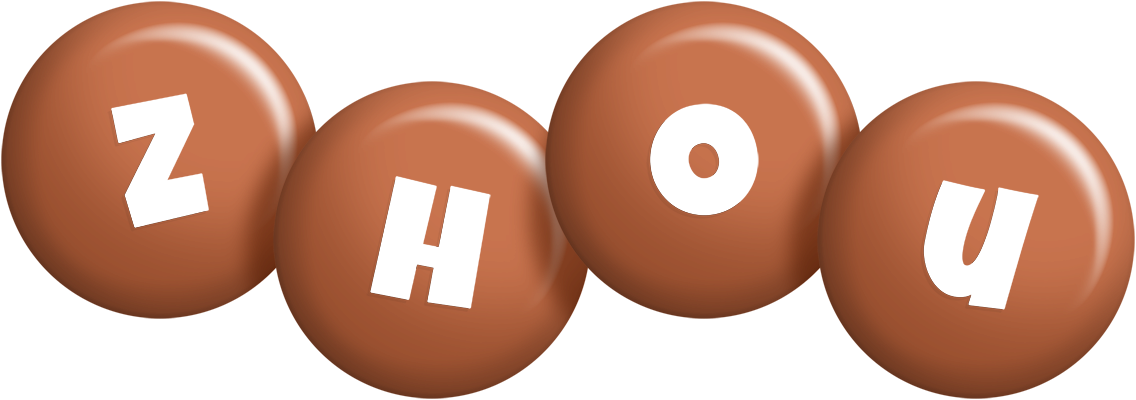 Zhou candy-brown logo