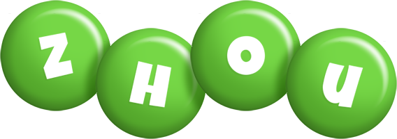 Zhou candy-green logo