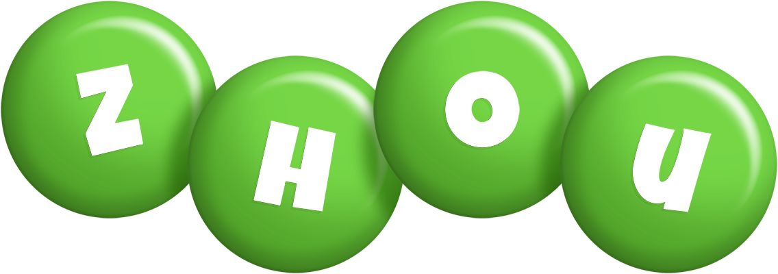 Zhou candy-green logo