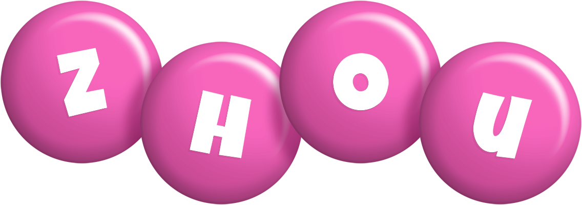 Zhou candy-pink logo