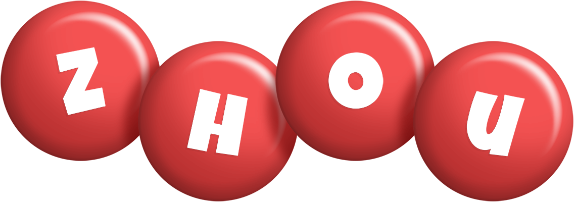 Zhou candy-red logo