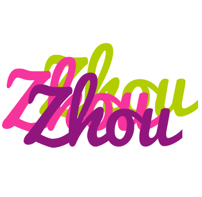 Zhou flowers logo