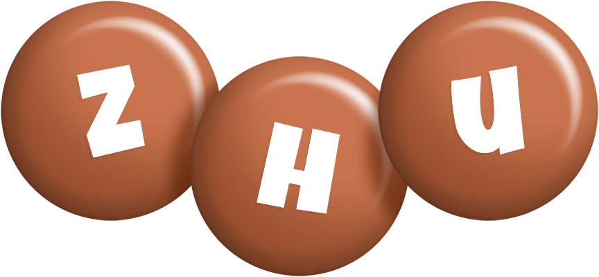 Zhu candy-brown logo