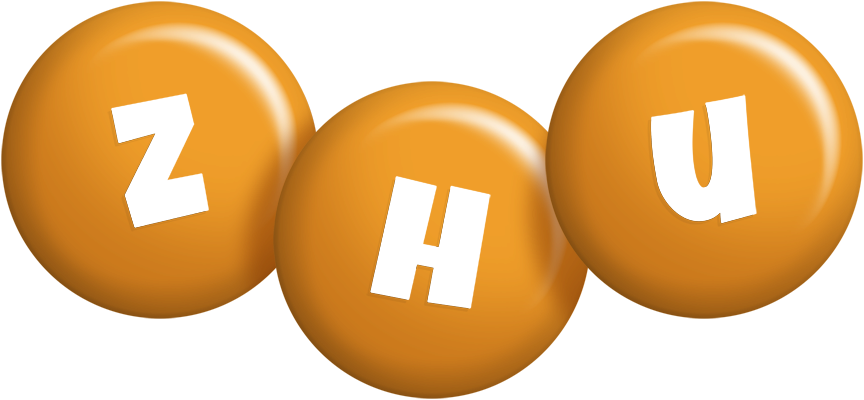 Zhu candy-orange logo